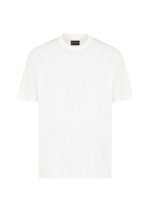 Lyocell blend jersey T-shirt with Emporio Armani ASV embroidery Emporio Armani | EM001070 AF13747.U0003